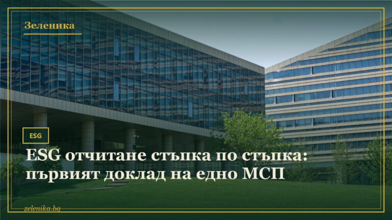 ESG отчитане стъпка по стъпка: първият доклад на едно МСП