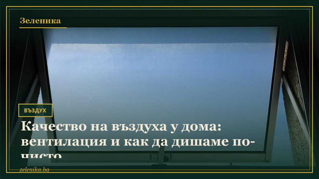 Качество на въздуха у дома: вентилация и как да дишаме по-чисто