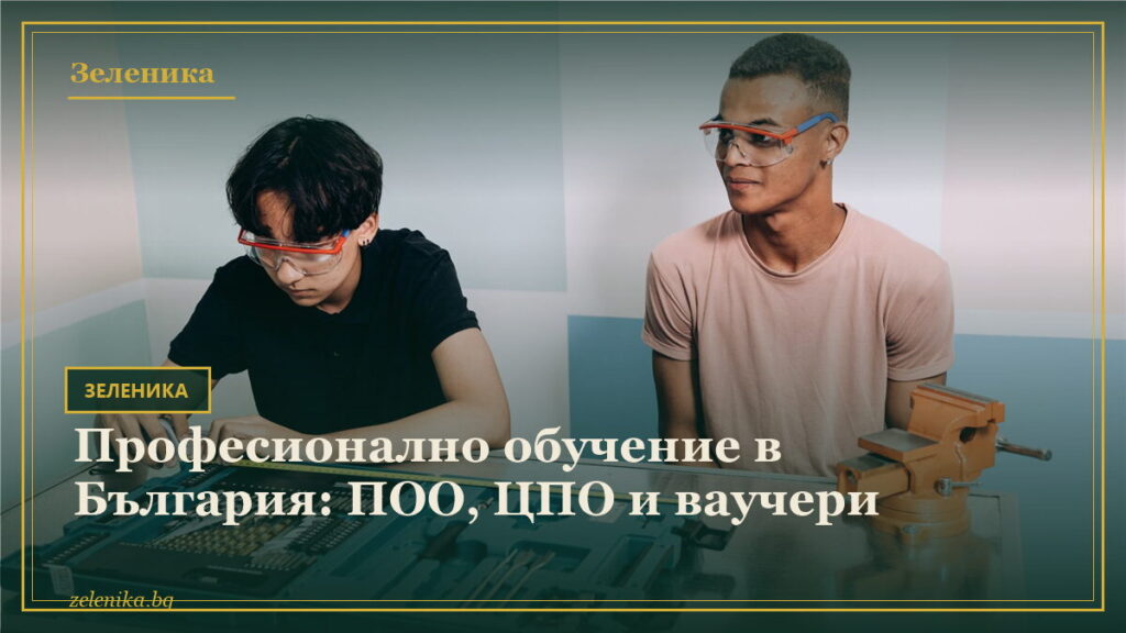 Професионално обучение в България: ПОО, ЦПО и ваучери