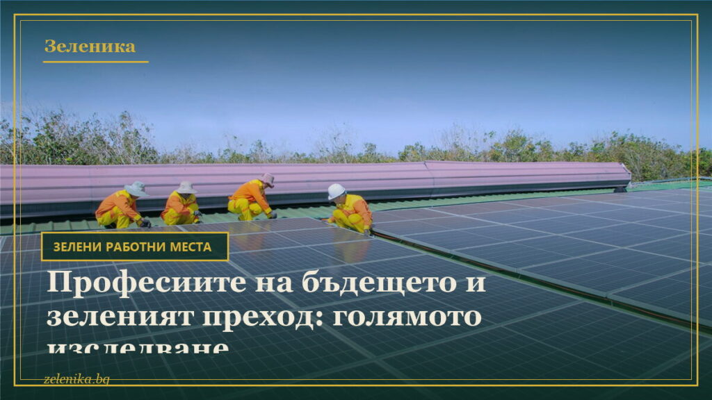 Професиите на бъдещето и зеленият преход: голямото изследване