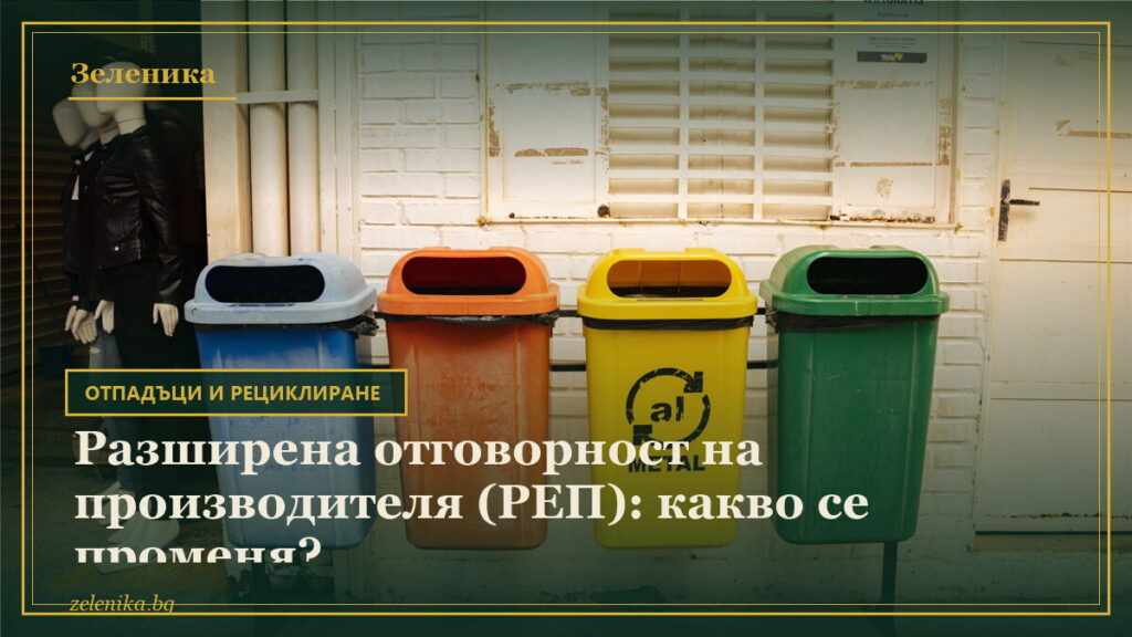 Разширена отговорност на производителя (РЕП): какво се променя?