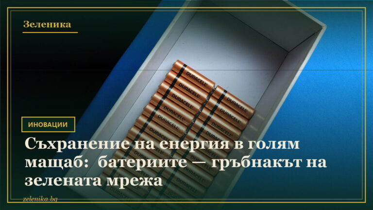 Съхранение на енергия в голям мащаб: батериите — гръбнакът на зелената мрежа