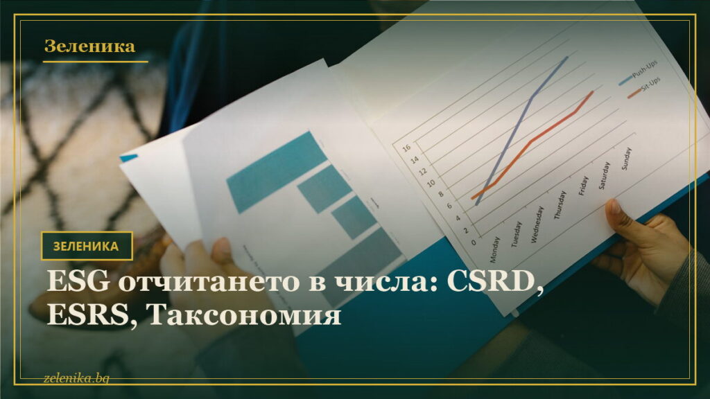 ESG отчитането в числа: CSRD, ESRS, Таксономия