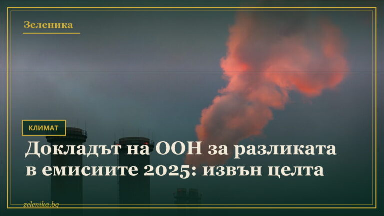 Докладът на ООН за разликата в емисиите 2025: извън целта