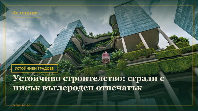 Устойчиво строителство: сгради с нисък въглероден отпечатък