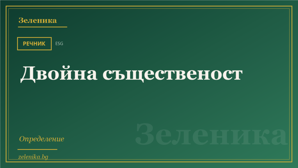 Двойна същественост: определение