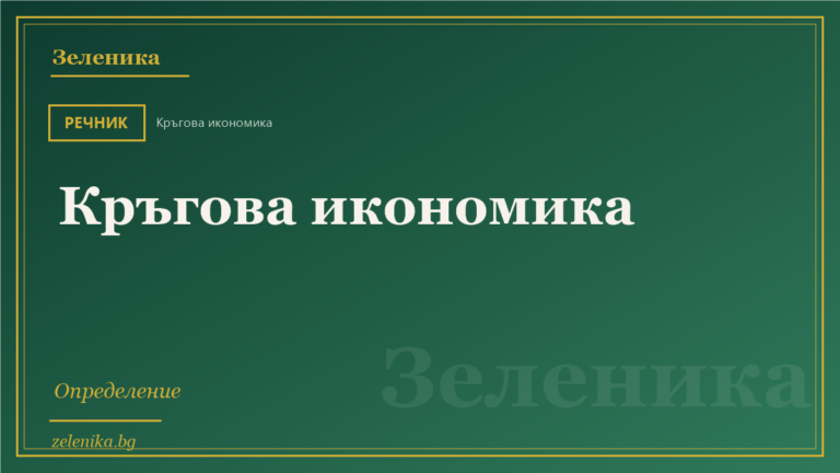 Кръгова икономика: определение
