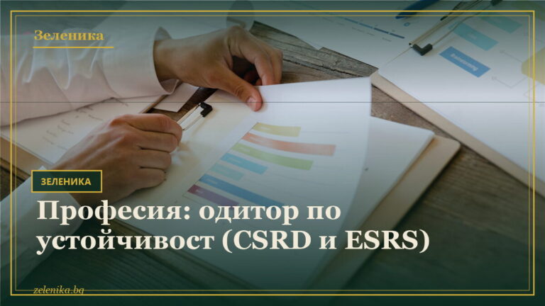 Професия: одитор по устойчивост (CSRD и ESRS)