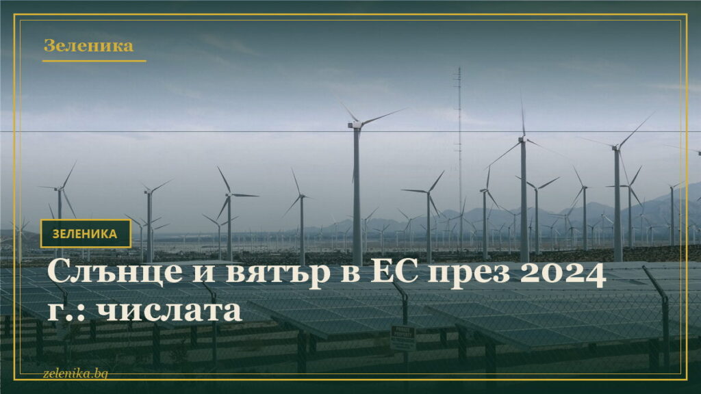 Слънце и вятър в ЕС през 2024 г.: числата